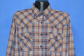 80s Levis Plaid Brown Blue Red Button Shirt Large product image 1