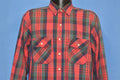 80s Five Brother Flannel Red Green Plaid Shirt Large product image 1