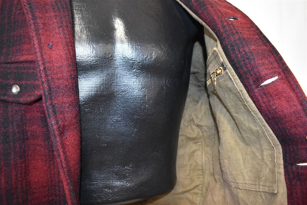 40s Carter's H.W. Plaid Wool Hunting Jacket Large product image 4