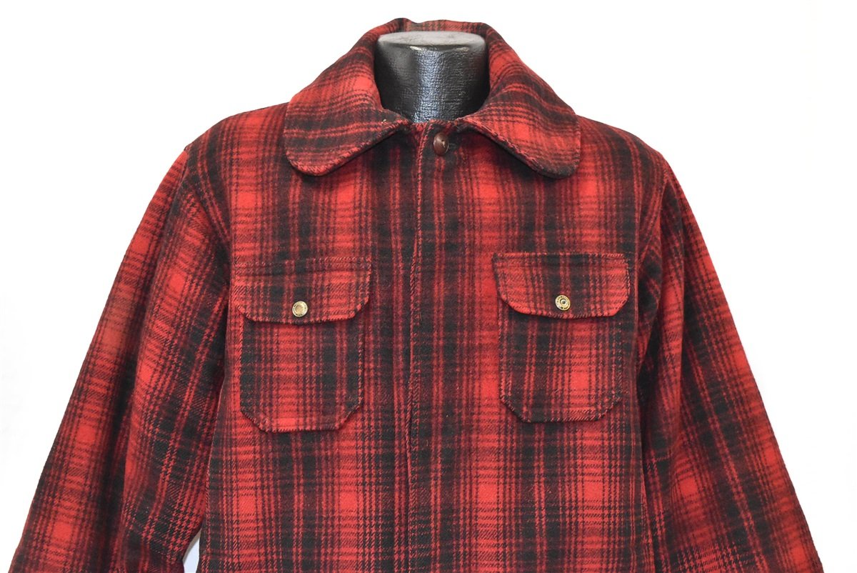 50s Woolrich 503 Mackinaw Plaid Hunting Jacket Large product image 1