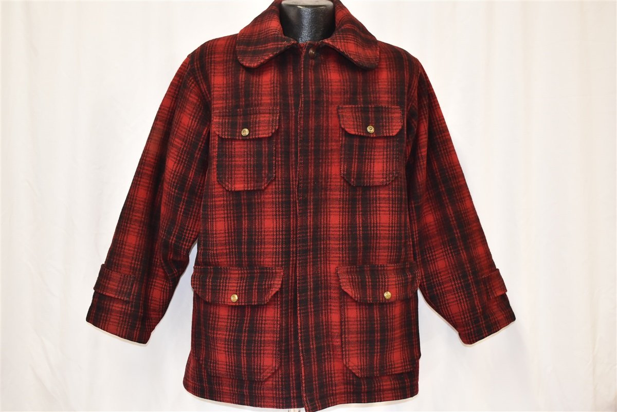 50s Woolrich 503 Mackinaw Plaid Hunting Jacket Large product image 2