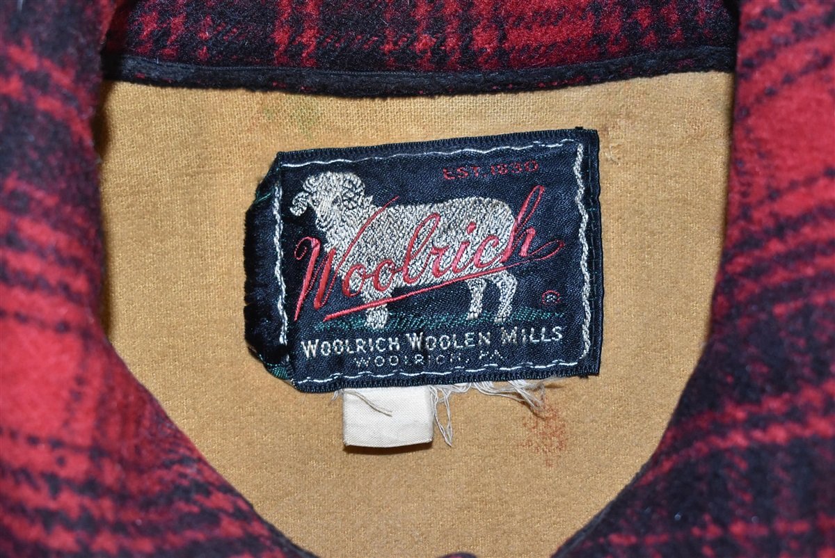 50s Woolrich 503 Mackinaw Plaid Hunting Jacket Large product image 4