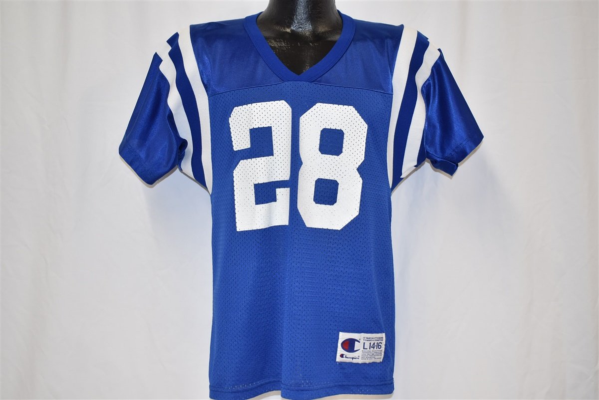 90s Indianapolis Colts Marshall Faulk t-shirt Youth Extra product image 2