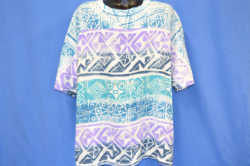 90s Sun Diamond Geometric Zig Zag All Over Print t-shirt product image 2