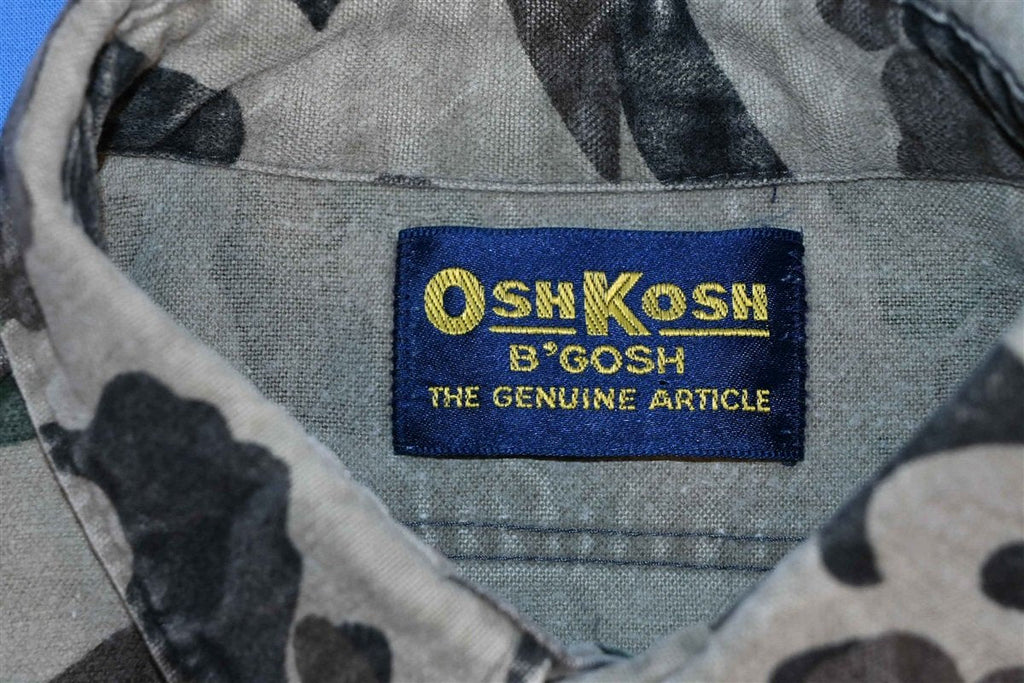 80s Osh Kosh Camo Flannel Button Front Shirt Large product image 3