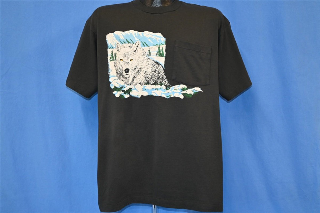 90s Long Branch Biker Bar Wolf Pocket t-shirt Extra Large product image 2