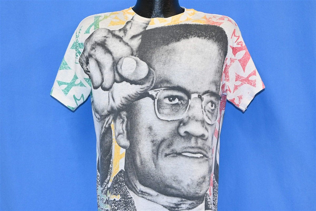 90s Malcolm X All Over Print Civil Rights t-shirt Medium product image 1