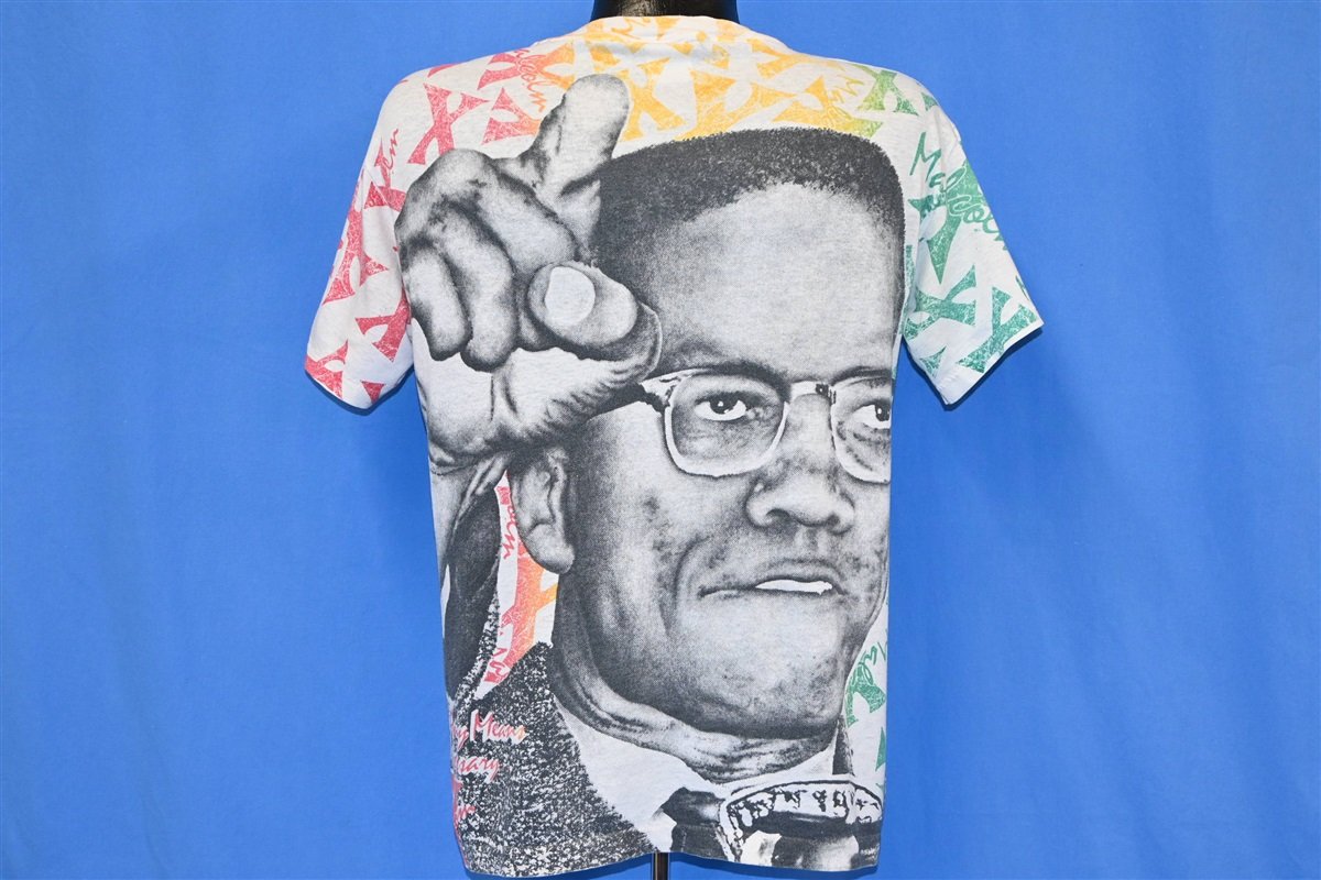 90s Malcolm X All Over Print Civil Rights t-shirt Medium product image 4