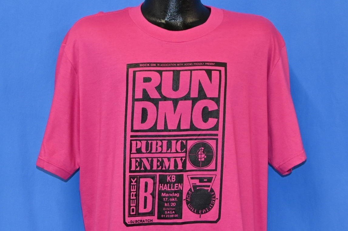 80s Run-DMC Public Enemy Rap Hip-Hop t-shirt Extra Large product image 1