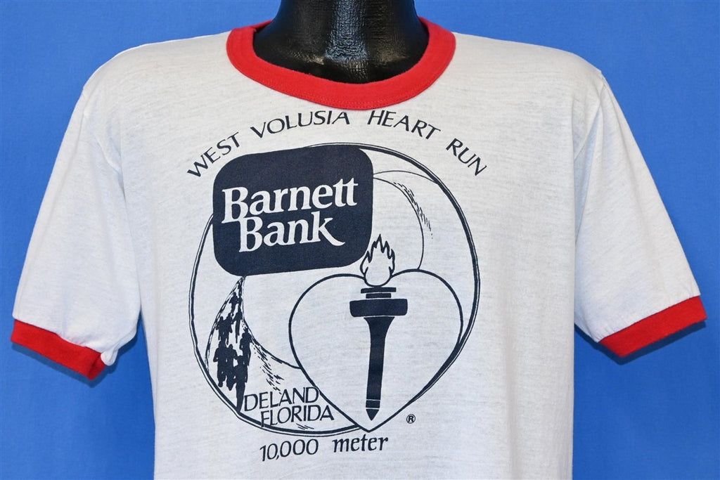 80s West Volusia American Heart Run Ringer t-shirt Large product image 1