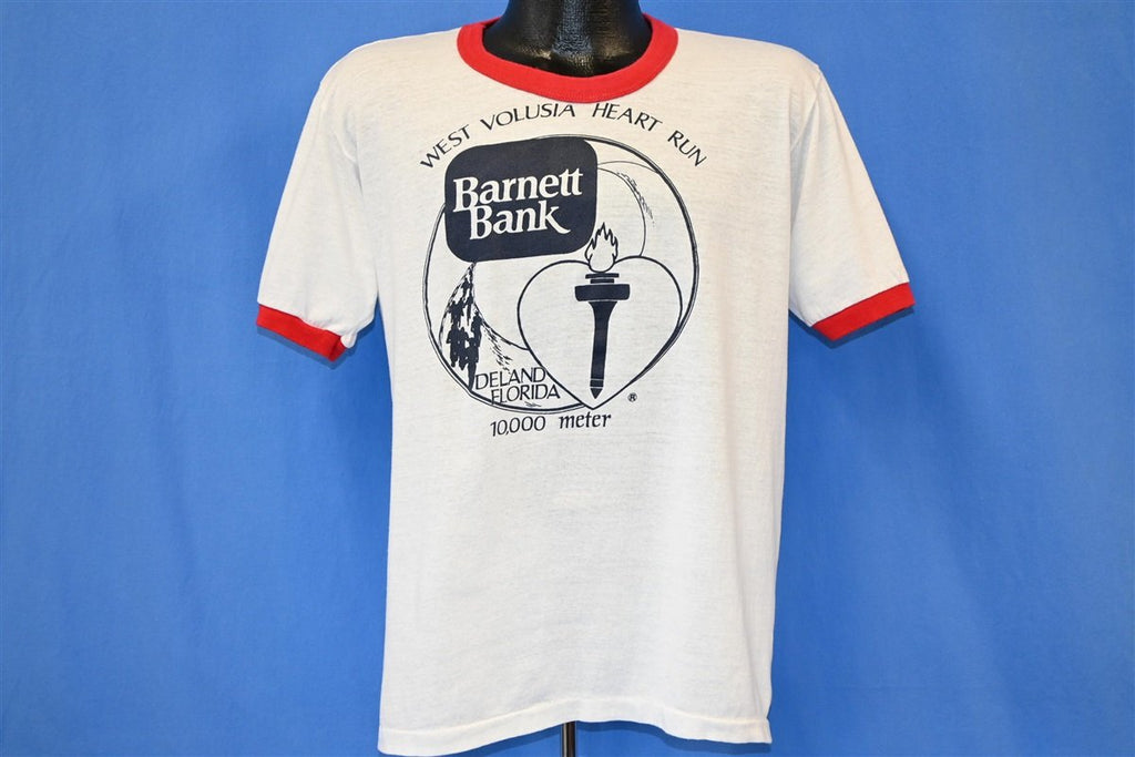 80s West Volusia American Heart Run Ringer t-shirt Large product image 2