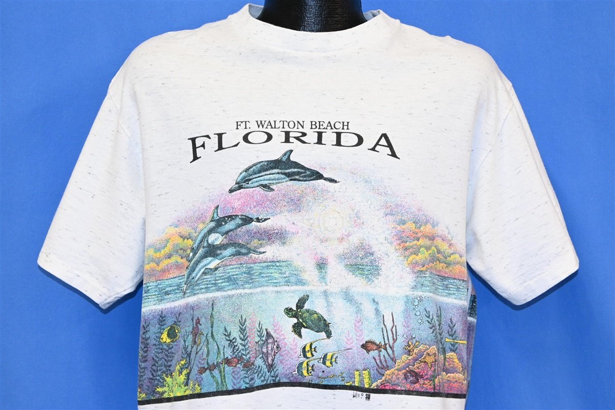 90s Fort Walton Beach Florida Dolphin Coral Reef t-shirt product image 1
