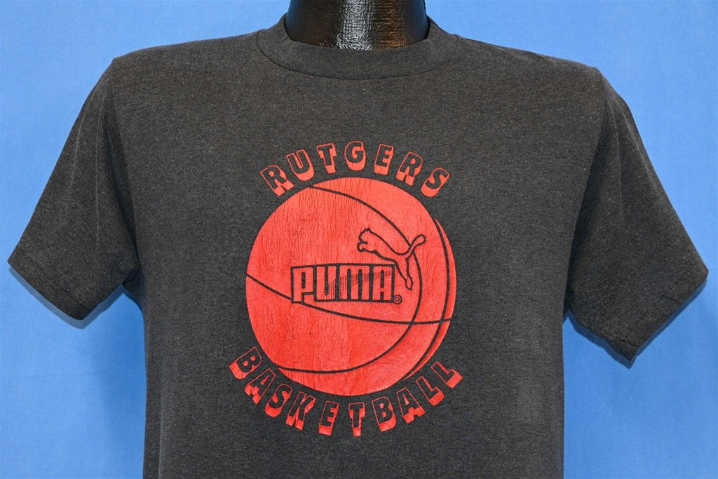 80s Rutgers Basketball Puma Logo University t-shirt Medium product image 1