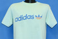70s Adidas Trefoil Spellout Logo Light Blue t-shirt Medium product image 1