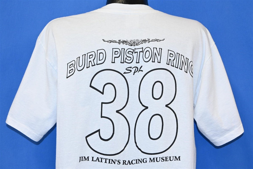 90s Burd Piston Ring Antique Car Racing t-shirt Large