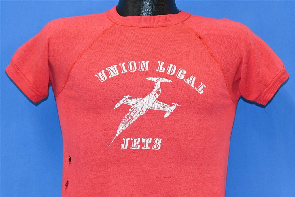 80s Union Local Jets Fighter Distressed Sweatshirt Small product image 1