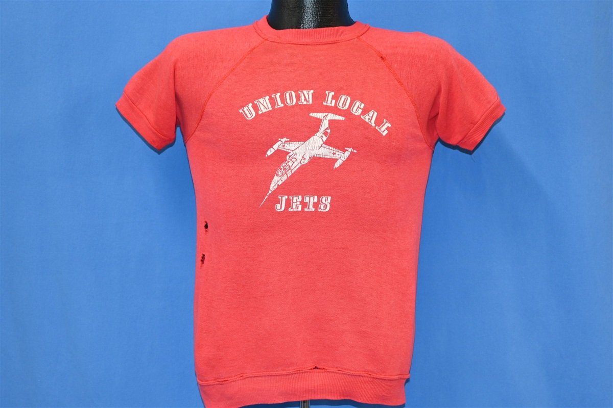80s Union Local Jets Fighter Distressed Sweatshirt Small product image 2