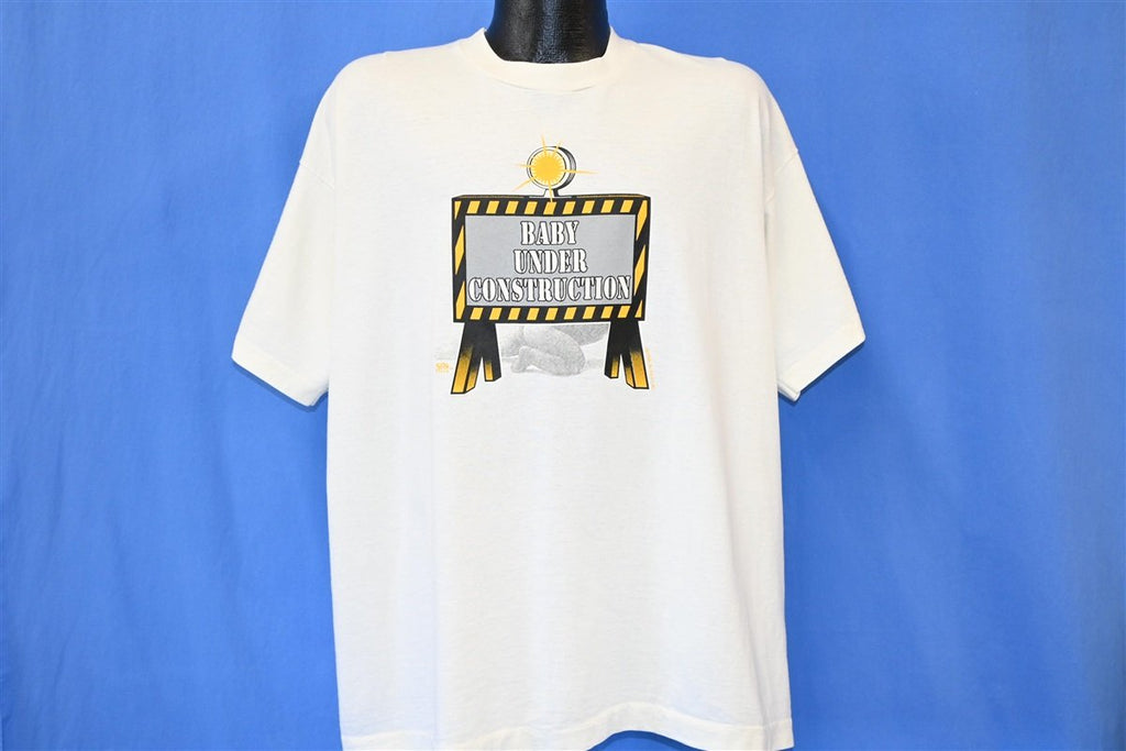 90s Baby Under Construction Pregnancy Funny t-shirt XXL product image 2