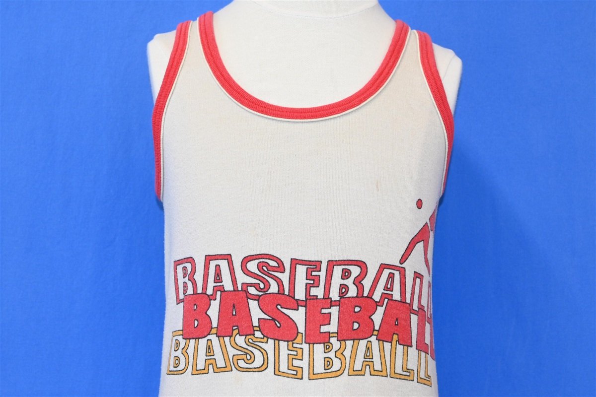 80s Baseball Tank Top Beige Kids t-shirt Youth Small product image 1
