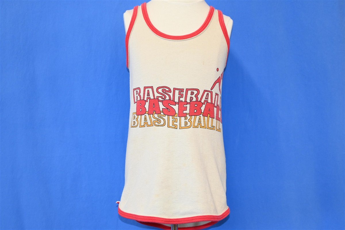 80s Baseball Tank Top Beige Kids t-shirt Youth Small product image 2
