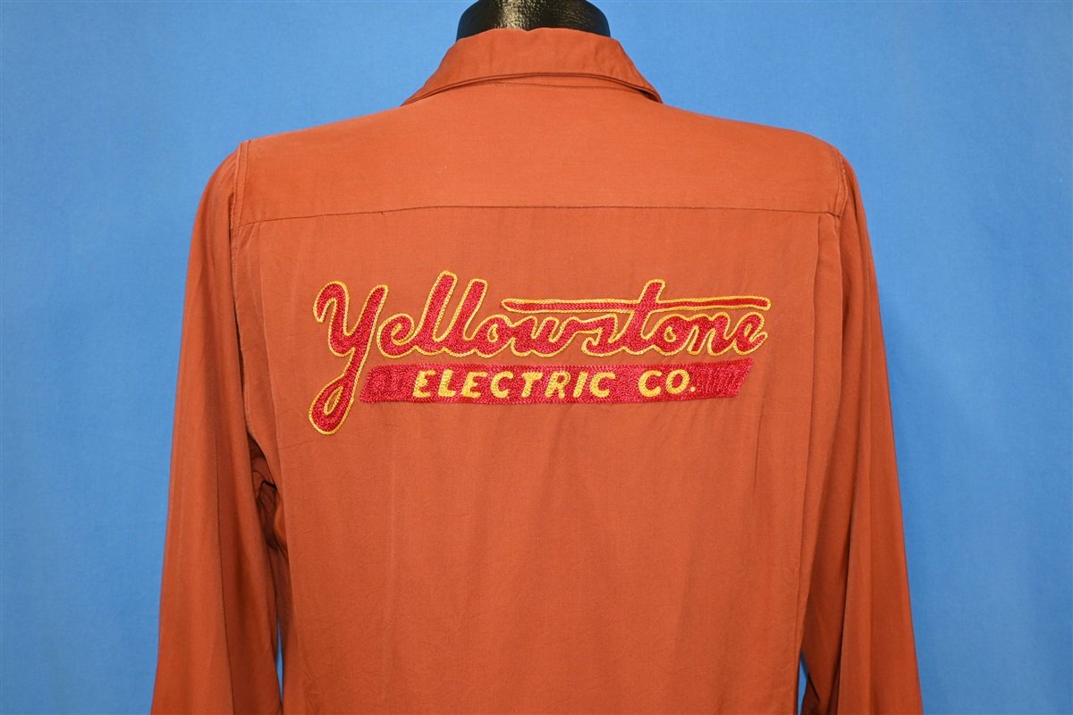 40s Yellowstone Electric Co Bowling Shirt Medium product image 1