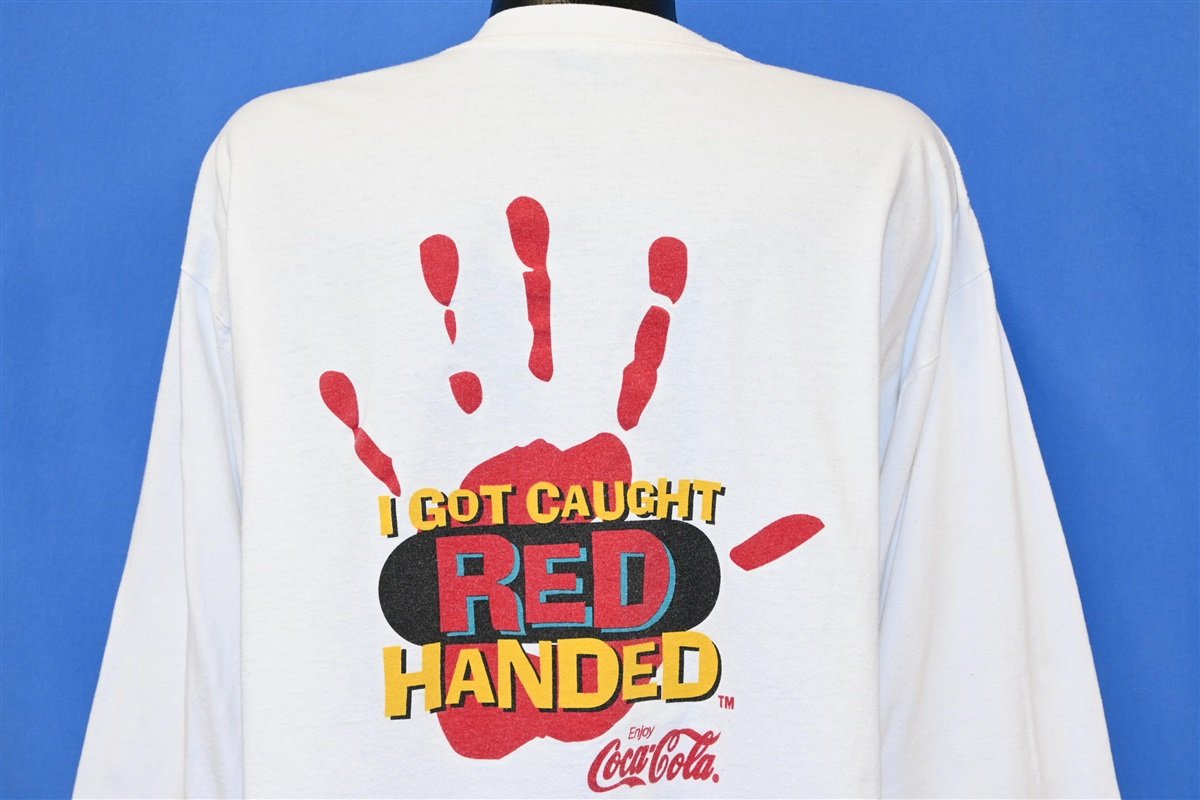 90s Coca Cola Got Caught Red Handed t-shirt Extra Large product image 1