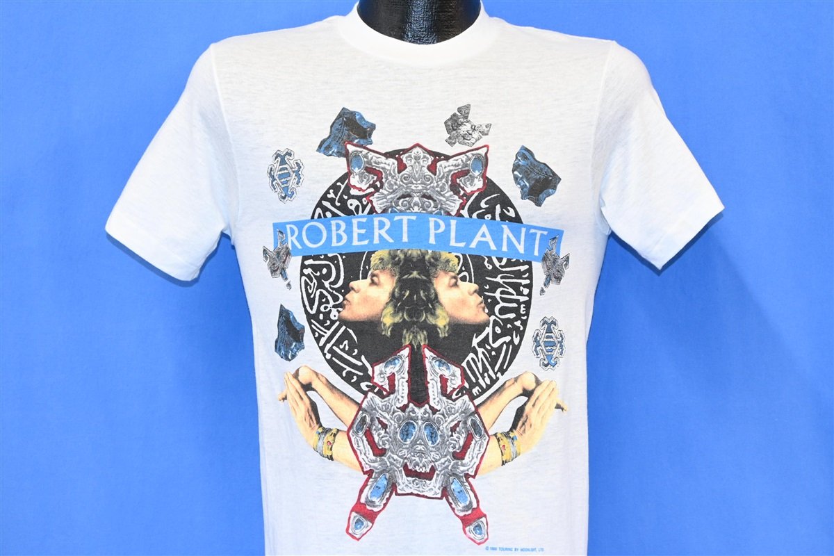 80s Robert Plant Non Stop Go 1988 Tour Rock t-shirt Small product image 1