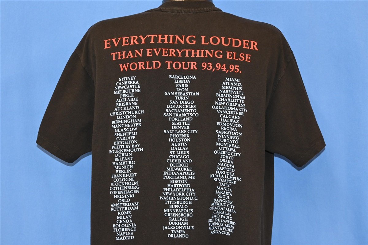 90s Meatloaf Everything Louder Rock Concert t-shirt Extra product image 3