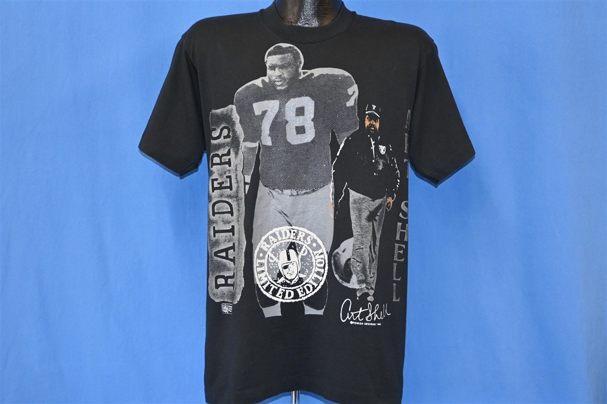 90s Los Angeles Raiders Art Shell #78 NFL t-shirt Medium product image 2