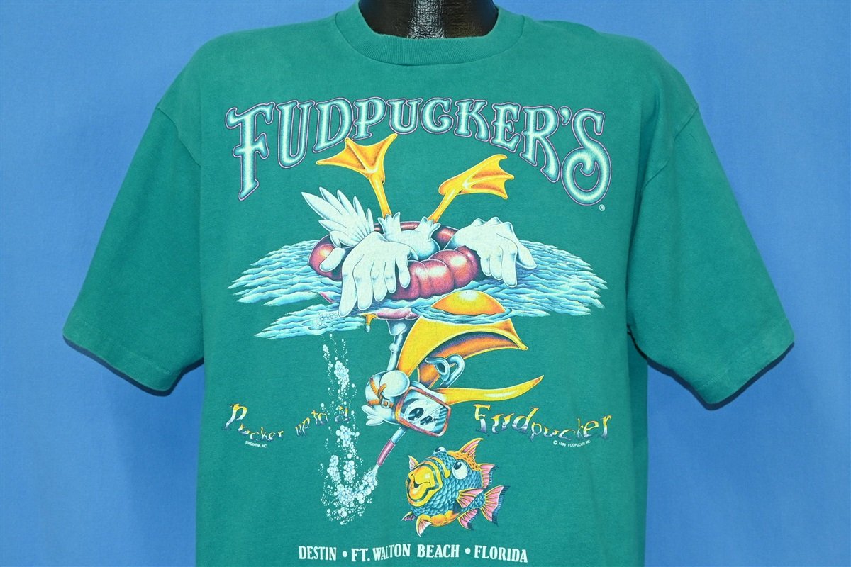 90s Fudpuckers Restaurant Destin Florida t-shirt Extra Large product image 1