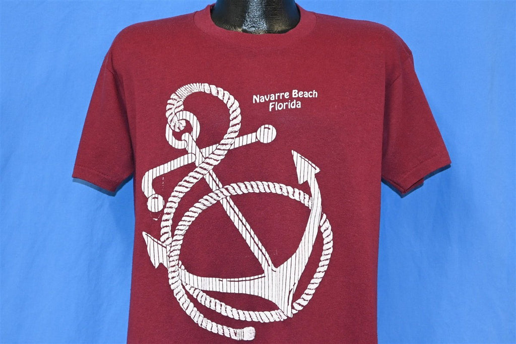 80s Navarre Beach Florida Anchor Nautical t-shirt Large product image 1