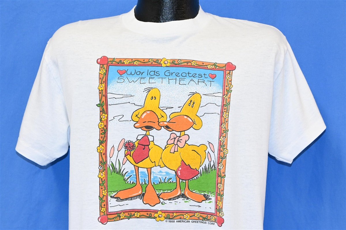 80s World's Greatest Sweetheart Ducks Valentine t-shirt product image 1