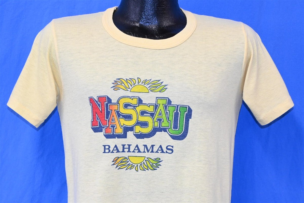 80s Nassau Bahamas Rainbow Sunset Vacation t-shirt Small product image 1