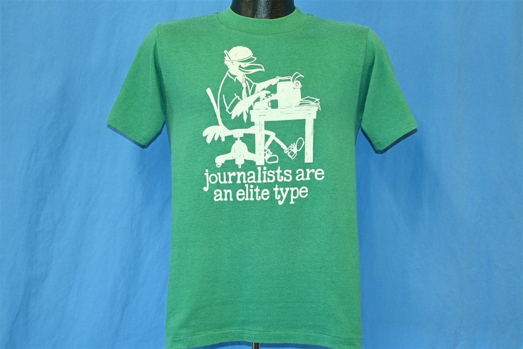 80s Journalists Are an Elite Type Typewriter Joke t-shirt product image 2