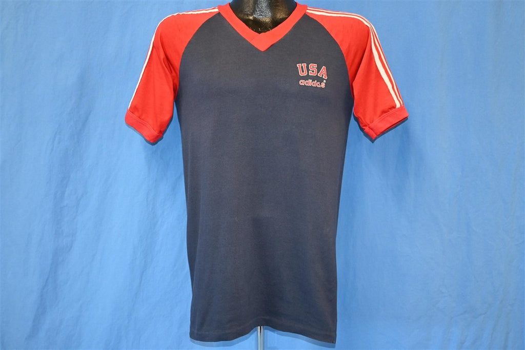 80s Adidas USA Raglan United States Three Stripe t-shirt product image 2