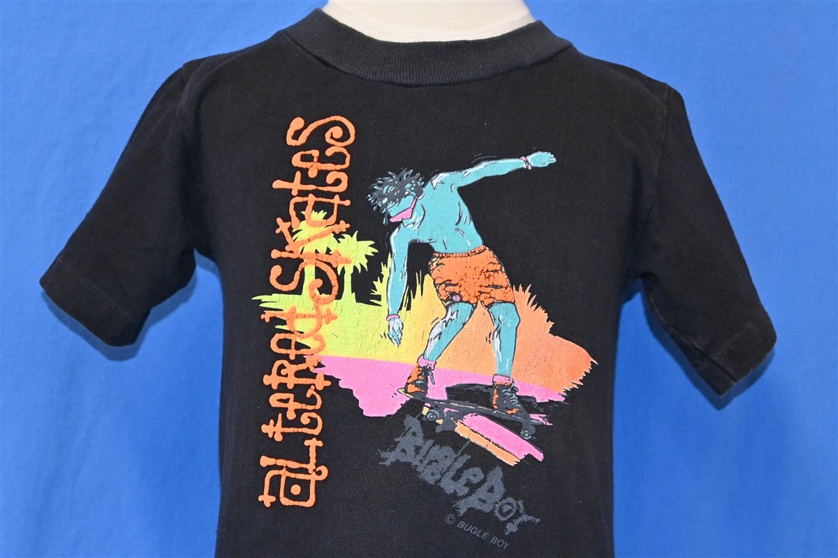 90s Altered Skates Bugle Boy Skateboard t-shirt Youth Medium product image 1