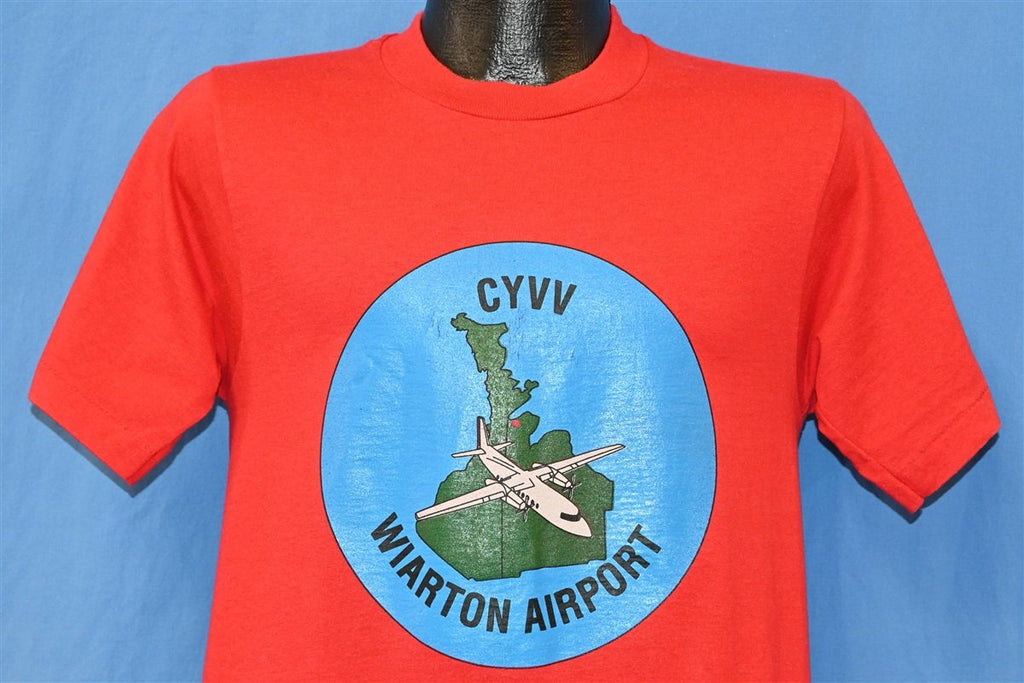 80s CYVV Wiarton Airport Ontario Canada Plane t-shirt Small product image 1