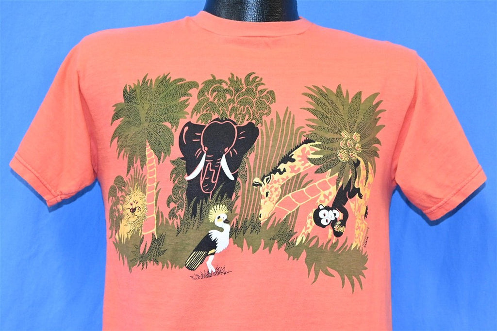 90s Jungle Animals Elephant Giraffe Monkey t-shirt Medium product image 1