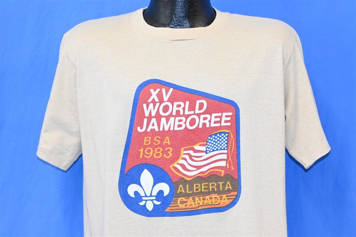 80s Boy Scouts of America 1983 World Jamboree t-shirt Large product image 1