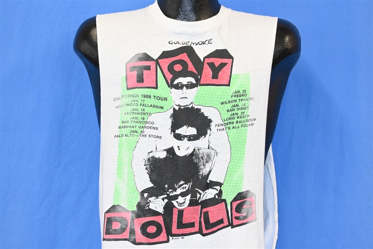 80s Toy Dolls 1986 California Tour Punk Band t-shirt Medium product image 1