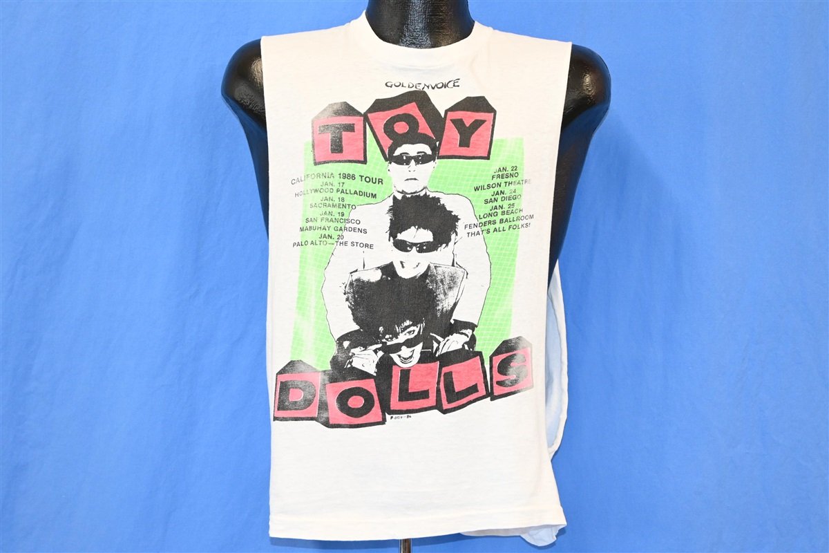 80s Toy Dolls 1986 California Tour Punk Band t-shirt Medium product image 2