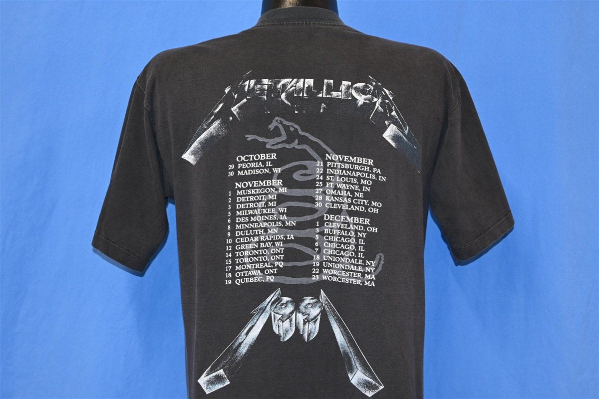 90s Metallica Tour 91 Thrash Metal Rock Concert t-shirt product image 4