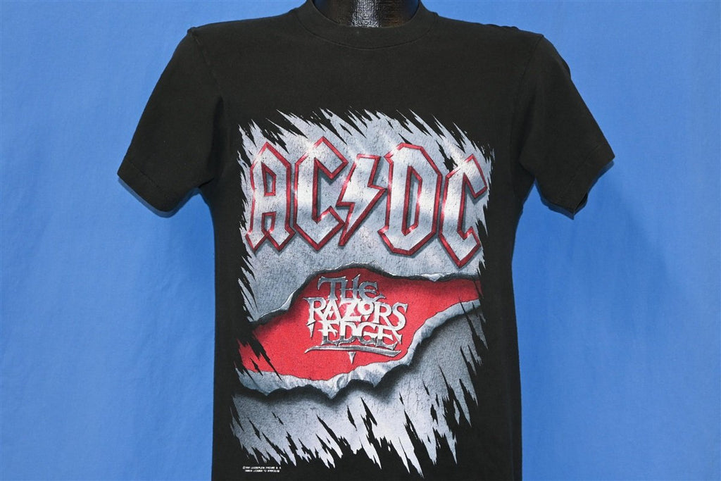 90s AC/DC Razors Edge 90 Tour Rock Band Concert t-shirt product image 1