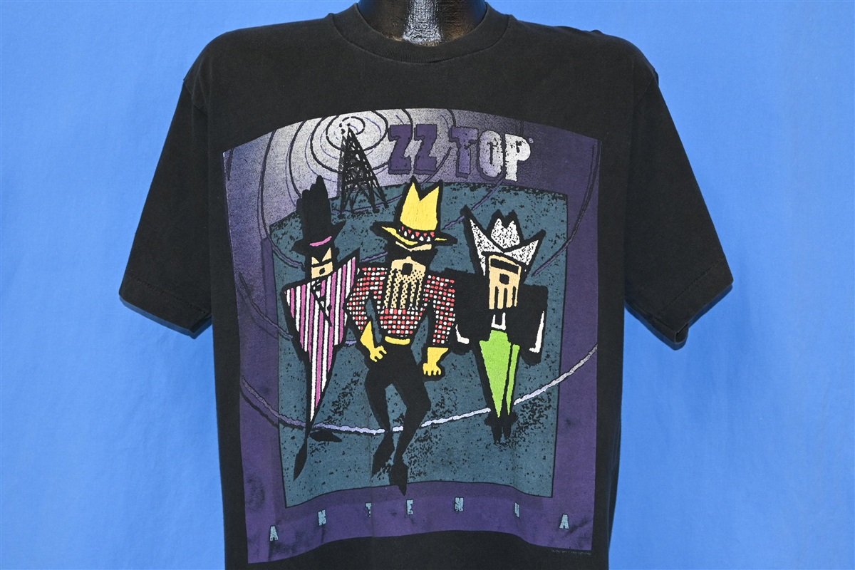 90s ZZ Top Antenna World Tour Rock Concert t-shirt Large product image 1