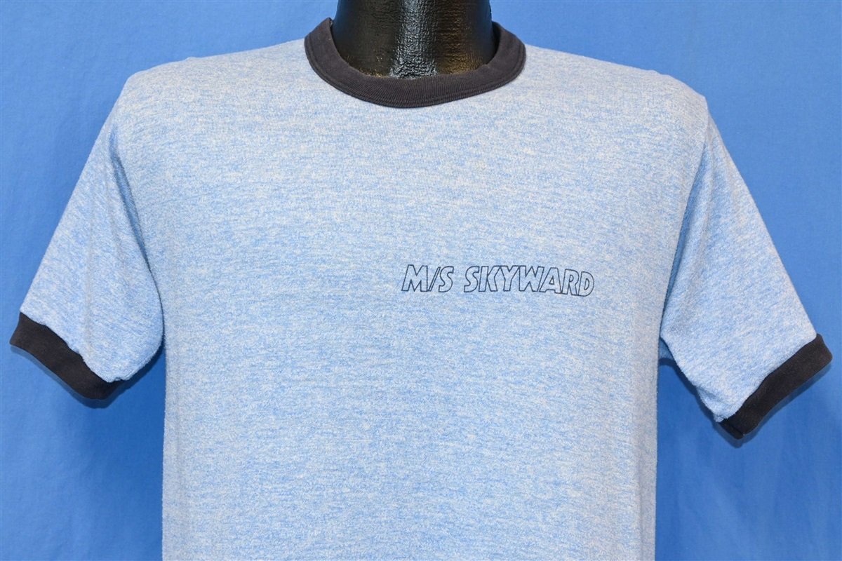 80s M/S Skyward Cruise Rayon Tri-Blend Ringer t-shirt Medium product image 1