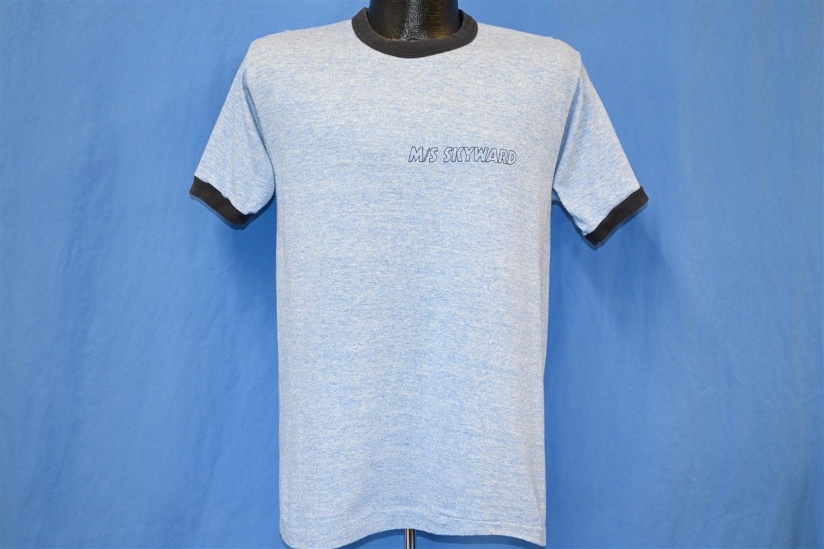 80s M/S Skyward Cruise Rayon Tri-Blend Ringer t-shirt Medium product image 2