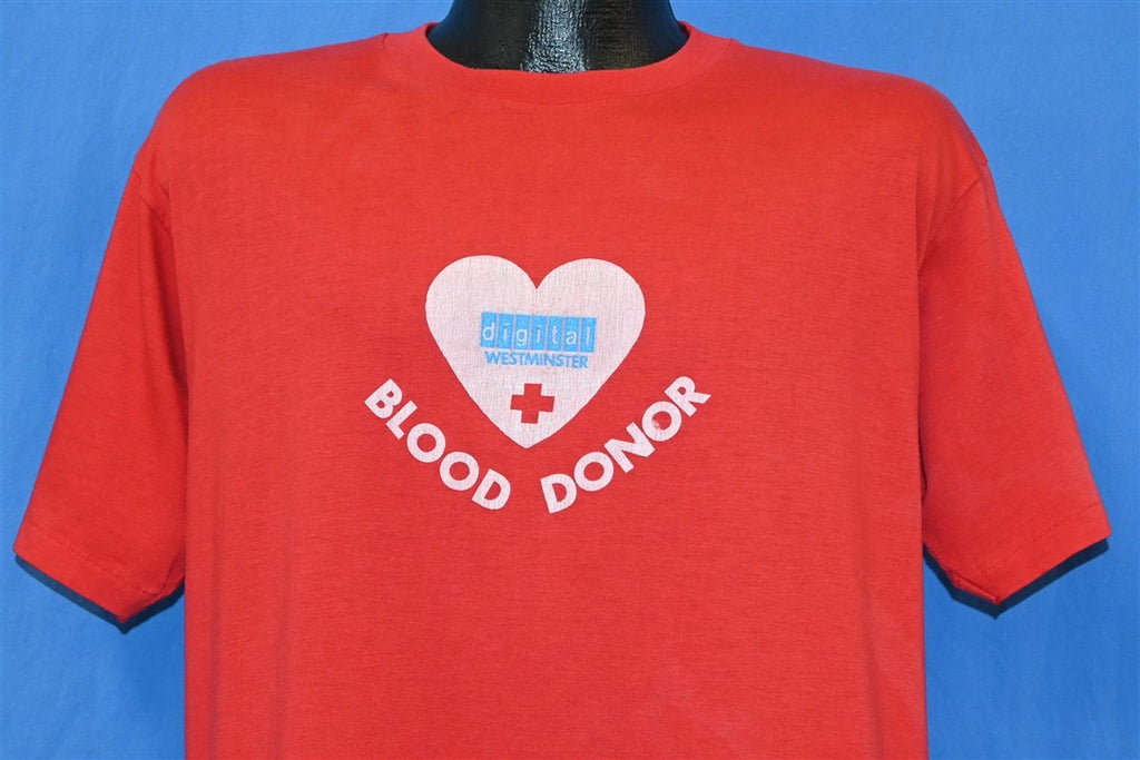 80s Red Cross Blood Donor Digital Westminster t-shirt Large product image 1