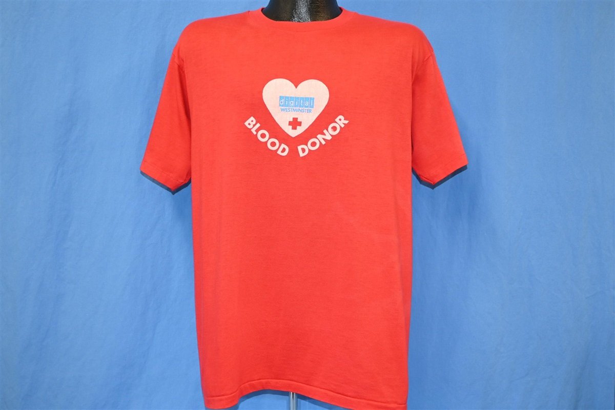 80s Red Cross Blood Donor Digital Westminster t-shirt Large product image 2