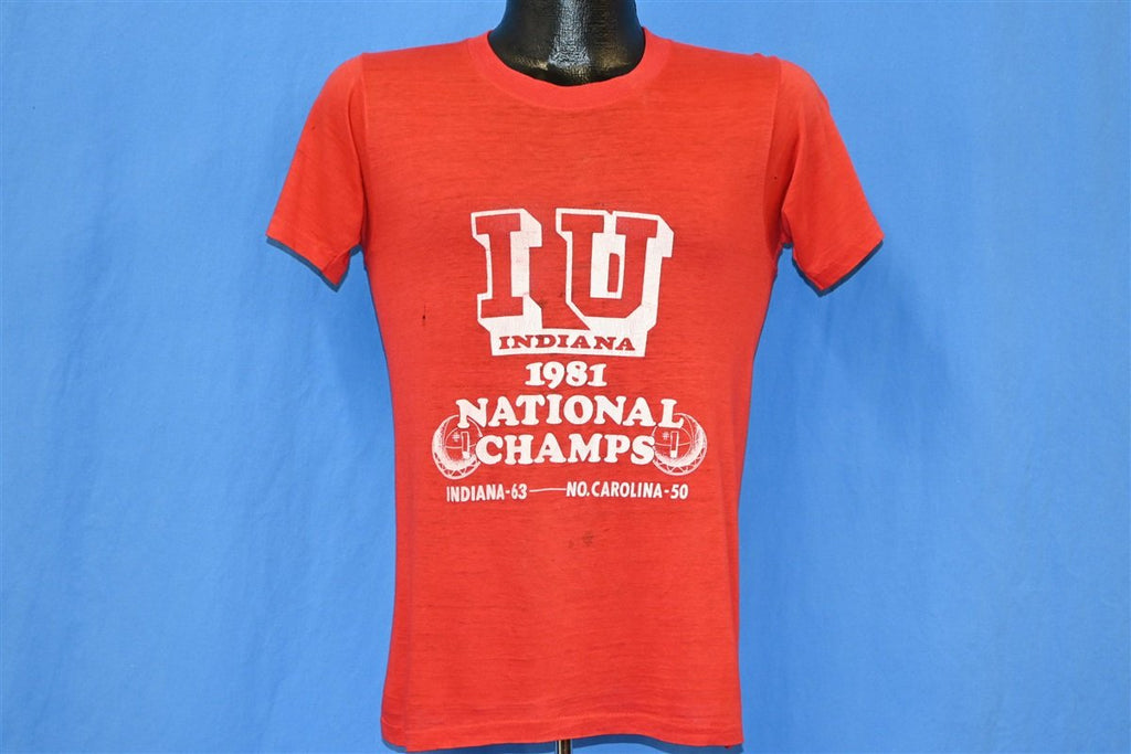 80s Indiana Hoosiers 1981 NCAA Basketball Champs t-shirt product image 2