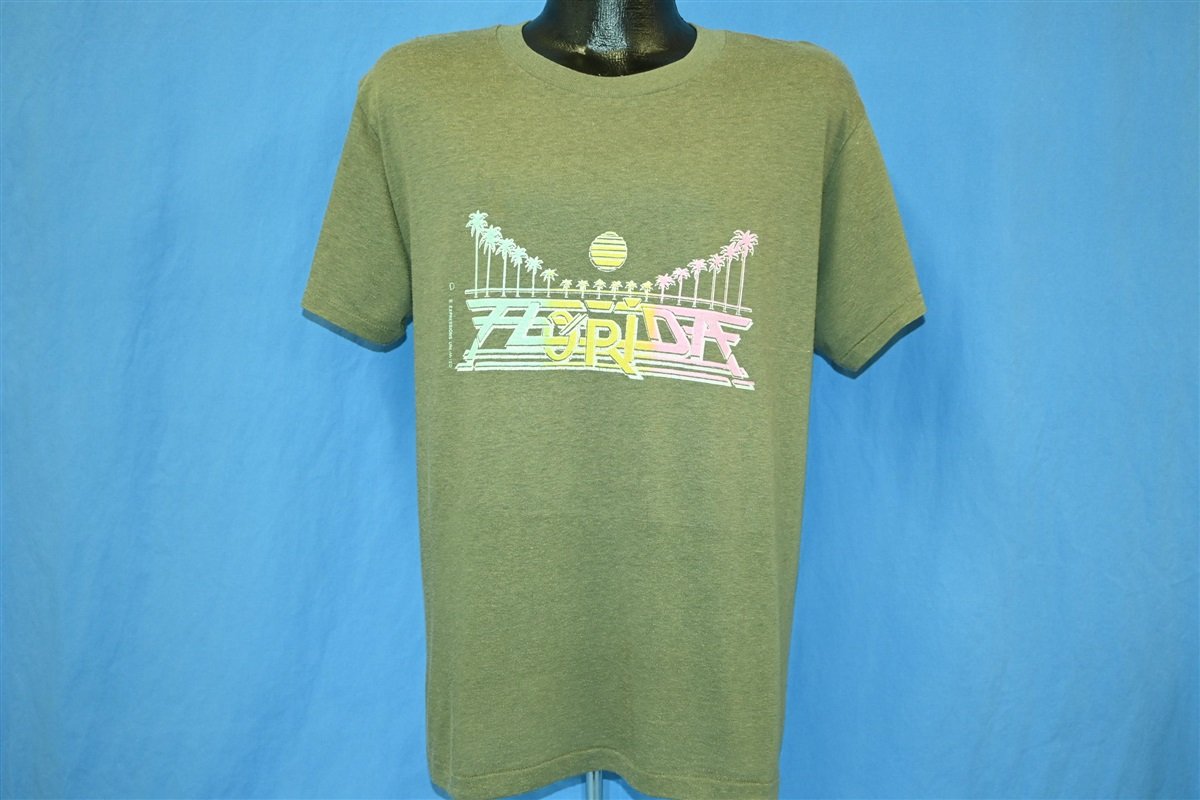 80s Florida Rainbow Palm Trees Tourist t-shirt Large product image 2